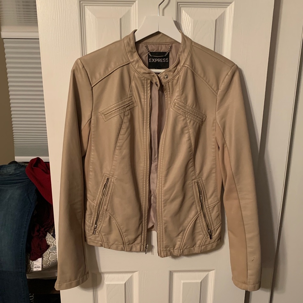Express Faux Leather Jacket (runs small)